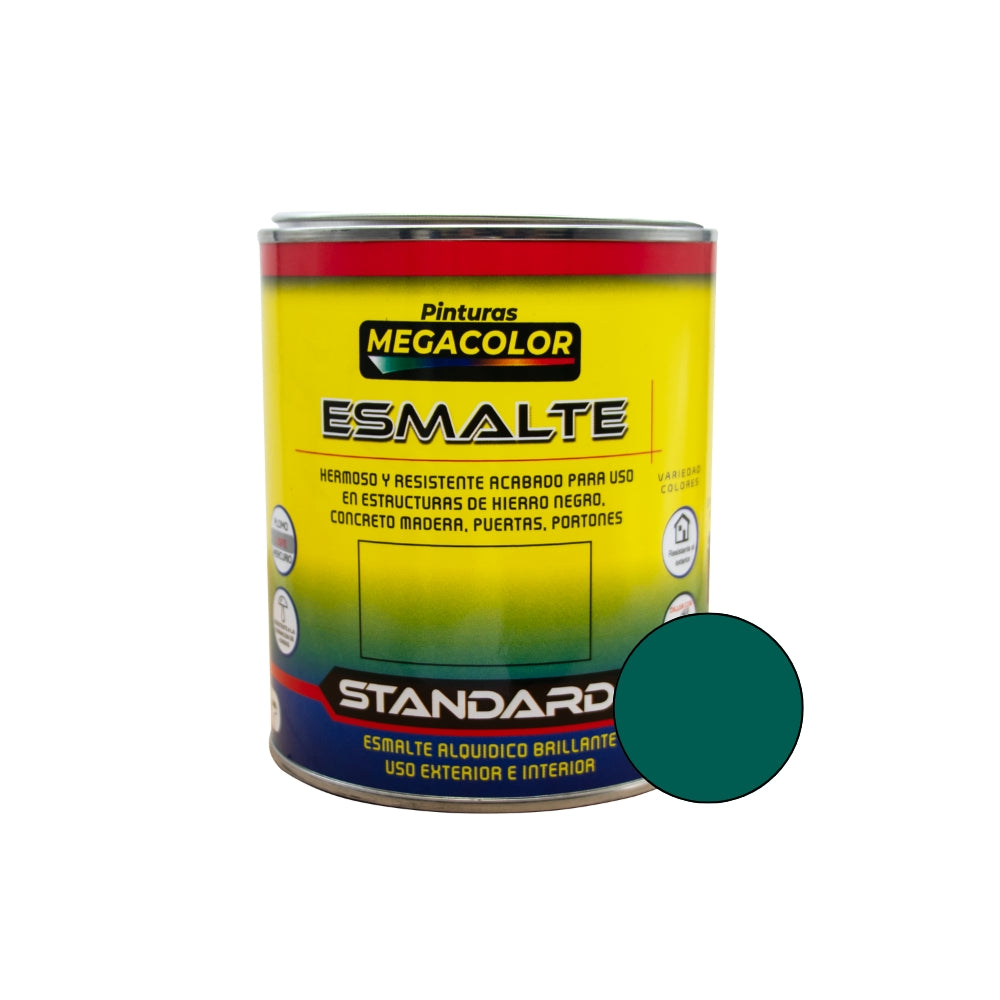 PINTURA MEGACOLOR ESMALTE STANDARD TURQUESA REFRESCANTE 1/4 0404334-04