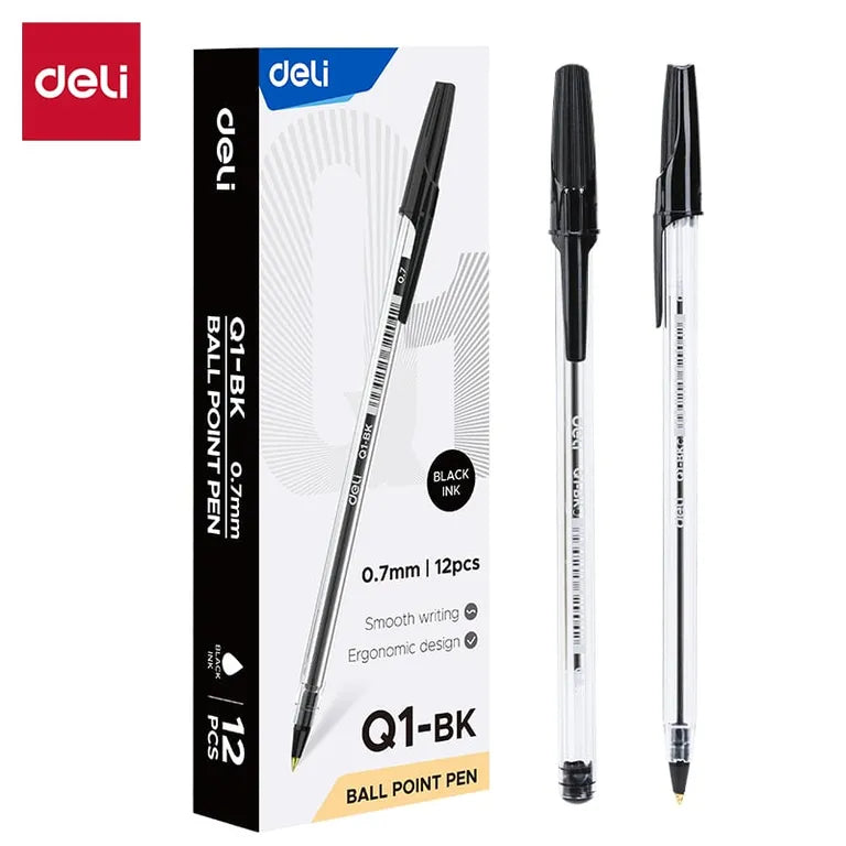 BOLIGRAFO NEGRO 0.7MM DELI UNIDAD