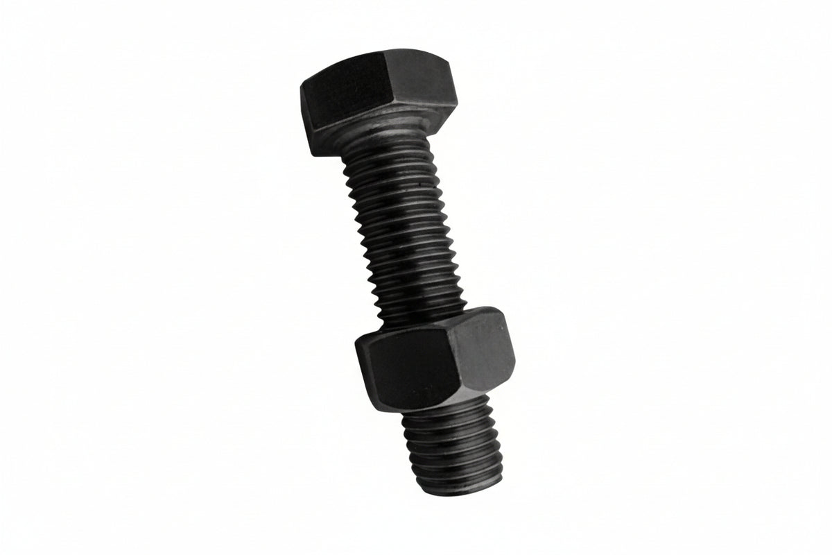 PERNO HEXAGONAL NEGRO CON TUERCA 3/8X4 1/2 PLG