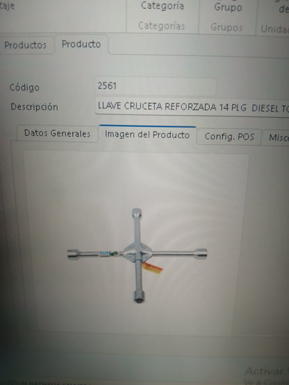 CRUCETA REFORZADA 14 PLG  DIESEL TOOLS DT020082
