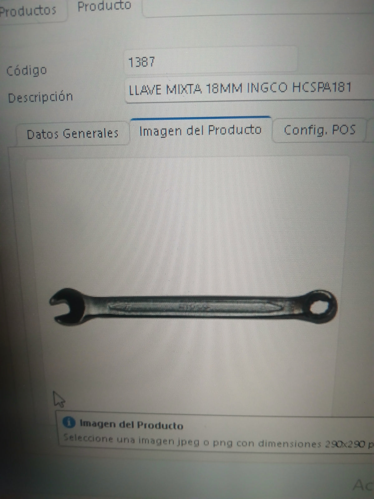 LLAVE MIXTA 18MM INGCO HCSPA181
