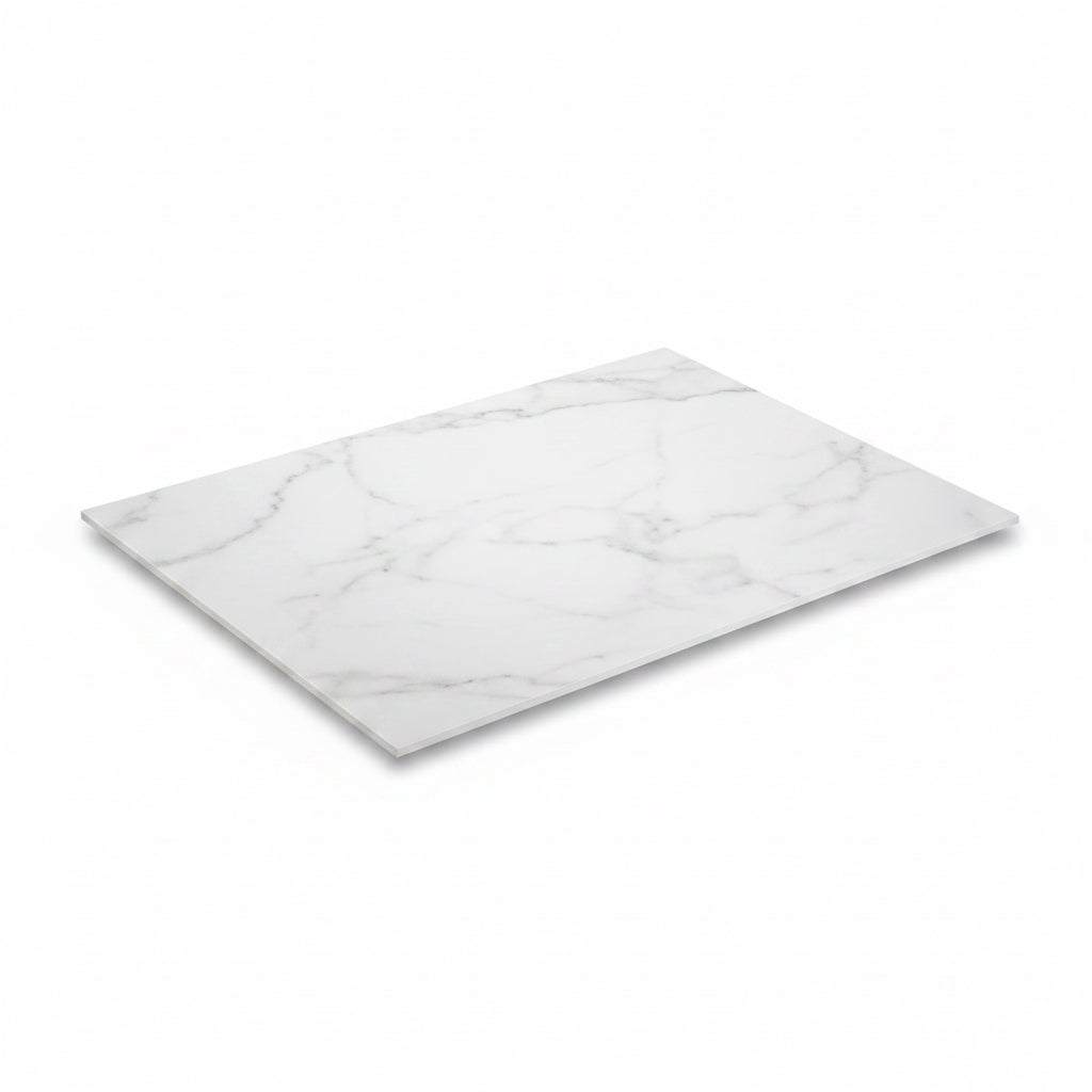 LAMINA PVC TIPO MARMOL BLANCO CON RAYAS GRIS 1.22X2.44MTRSX2.50MM PIEZA
