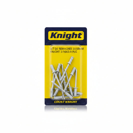 SET DE REMACHES 5X10MM KNIGHT 3/16X3/8 PLG