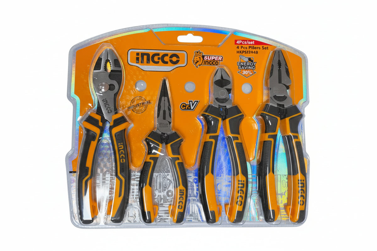 SET TENAZA 4PZS CORTE DIAGONAL, PINZA, ALICATE. INGCO HKPS28488