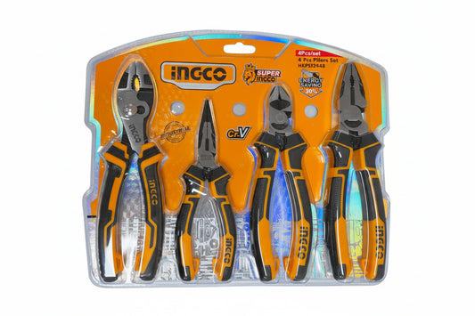 SET TENAZA 4PZS CORTE DIAGONAL, PINZA, ALICATE. INGCO HKPS28488