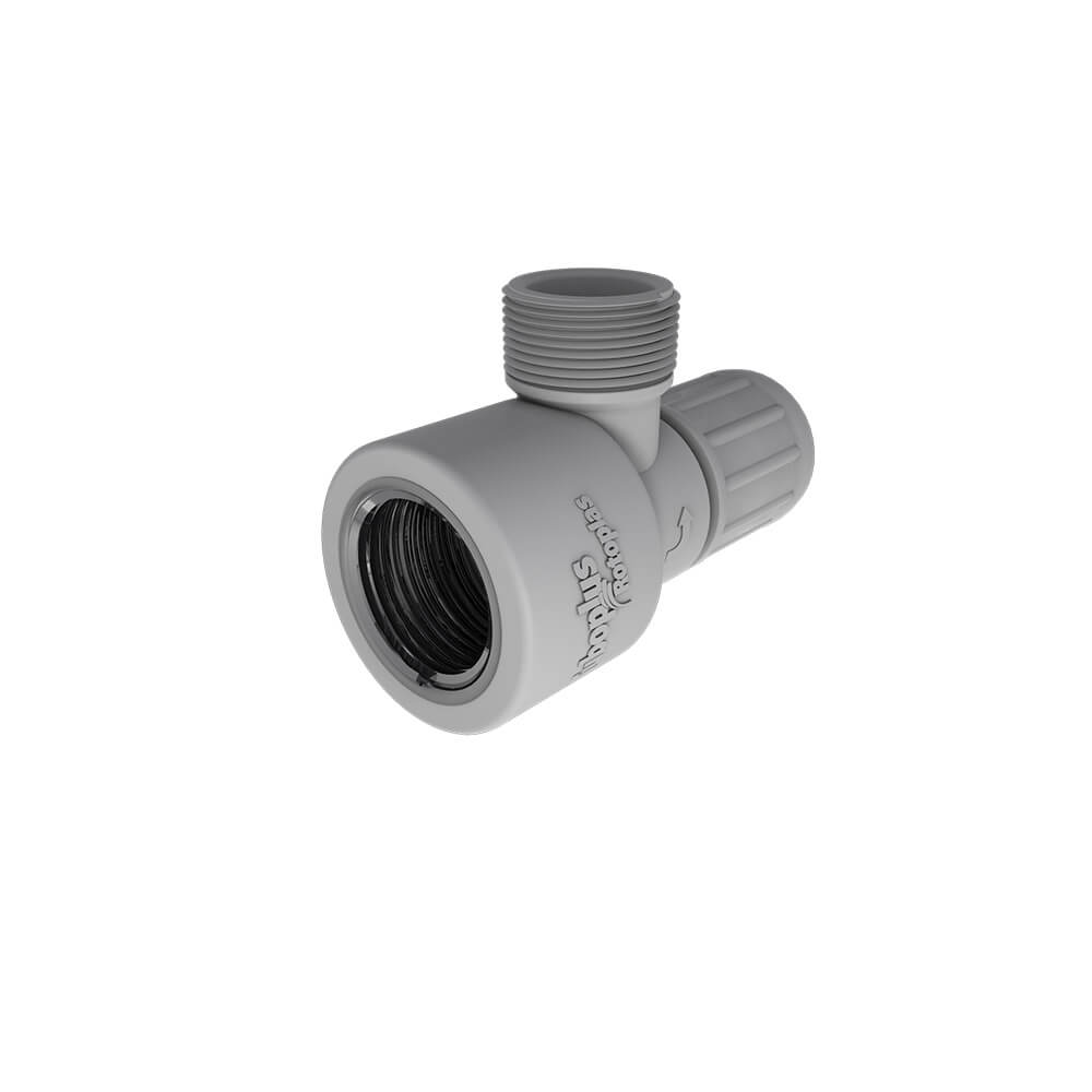 VALVULA DE CONTROL PVC ROSCABLE 2 EN 1 ROTOPLAS
