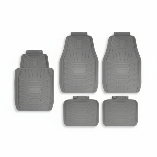 SET ALFOMBRA PARA AUTO HULE GRIS 4PCS 991-805637GR